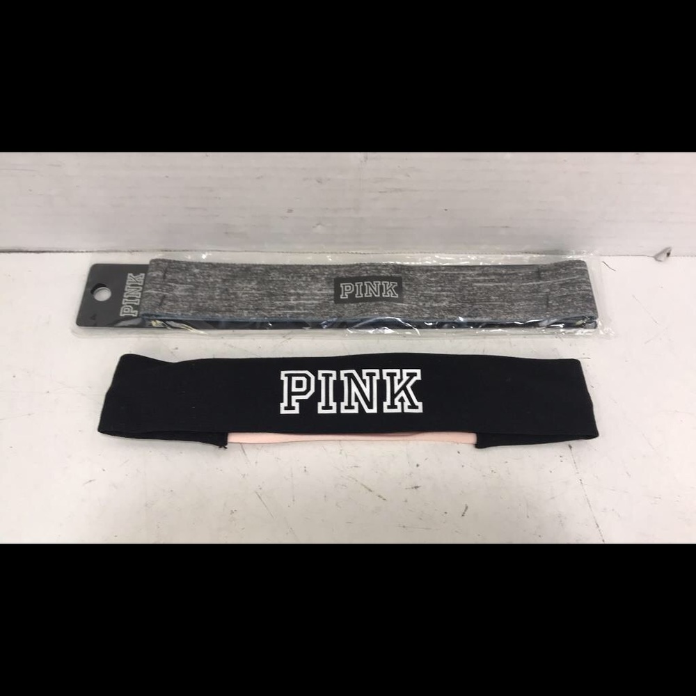 2 Victoria Secret PINK Headbands 1 is new